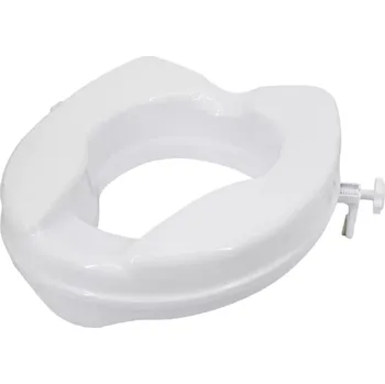 WC sedátko MOBILEX Zvýšené WC sedátko bez víka, nosnost 190 kg - výška 10 cm