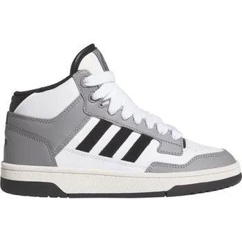 Chlapecké tenisky Dětské kotníkové tenisky adidas RAPID COURT MID J 6.5 Bílá, Šedá, Černá