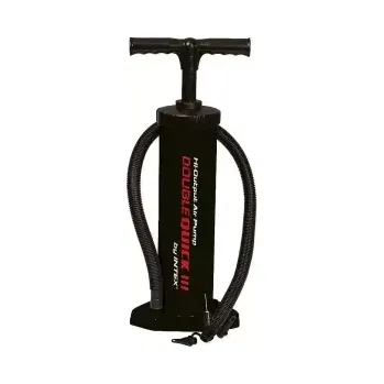 pumpička Pumpa ruční dvoučinná DOUBLE QUICK III. (hadice s redukcemi na 3 různé průměry ventilů)