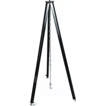 kotlíky Trojnožka teleskopická 2,2 m XXL (výškově nastavitelný stojan k velkým kotlíkům pro pohodlné vaření nad ohněm 2,2 m XXL)