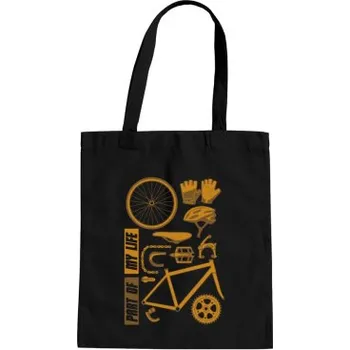 Žertovný předmět Part of my life - část mého života - kolo - taška s potiskem- Tričkový.cz