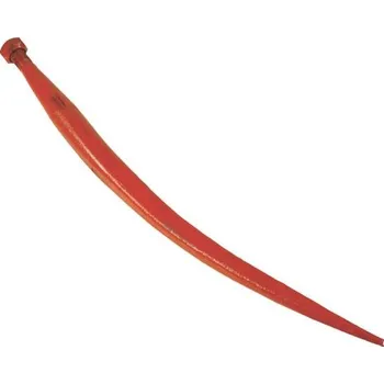 Hrot pro drapákové vidle 600 mm zahnutý Blueline závit M20 x 1,5 vhodný pro Kverneland