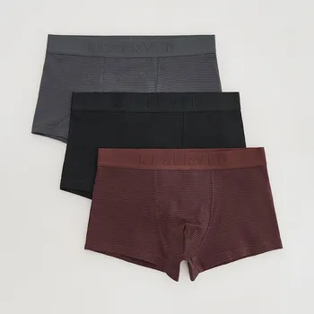 Pánské spodní prádlo Reserved - Sada 3 boxerek classic - tmavě šedá - 034ES-90X - 034ES-90X-M