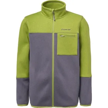 Chlapecká mikina Dětská mikina svetrového vzhledu Lotto ARLIE 152/158 Světle zelená, Šedá