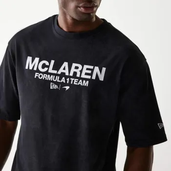 New Era Volnočasové tričko McLaren F1 NE wordmark černé Velikost: M