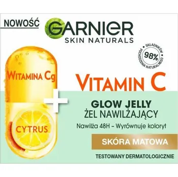 Masážní přístroj Garnier Garnier_skin Naturals Vitamin C Glowjelly zvlhčovací gel pro matnou kůži 50 ml
