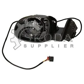 Auto zrcátko Vnější zpětné zrcátko ŠKODA Original OEM 5L1857507B9B9