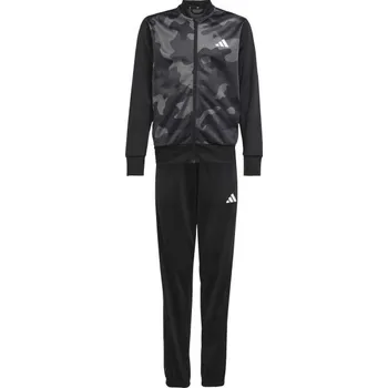 Chlapecká souprava adidas TRACKSUIT 152 Černá, Tmavě šedá, Bílá