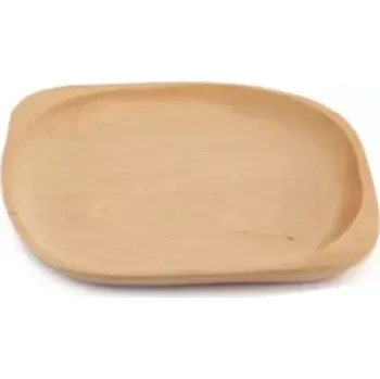 Talíř Talíř dřevo velký 30 x 23,5 dub (velký servírovací dřevěný talíř z kvalitního dubového dřeva)