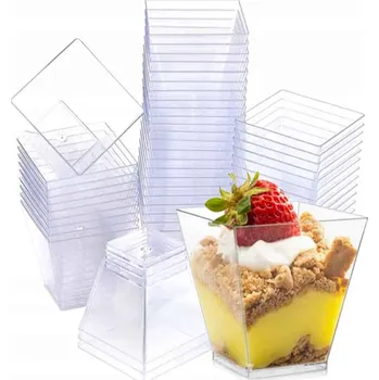 Jednorázové nádobí Plastové kelímky na dezert GK-KF60 60 ml 50 ks
