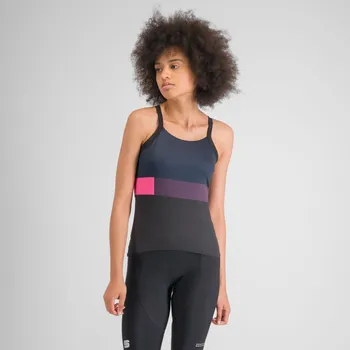 cyklistický dres SPORTFUL Cyklistický dres bez rukávů - SNAP - černá/modrá S