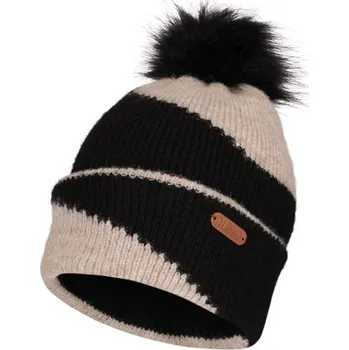 Čepice Dámská pletená čepice Willard CATERA UNI Černá, Béžová, Hnědá