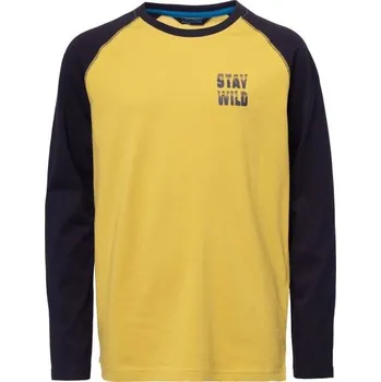 Chlapecké triko Lewro AUSTIN 128/134 Oranžová, Tmavě modrá