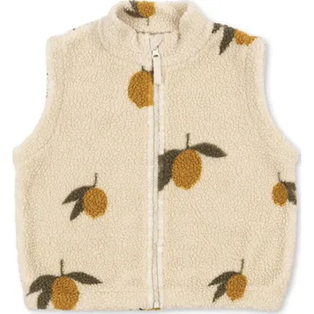 Dámská vesta KONGES SLOJD Vesta JODY TEDDY - MON GRAND CITRON Velikost: 2y