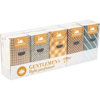 Harmony Papírové kapesníky 3-vrstvé GENTLEMEN PERFUMED – 10x10ks 30376