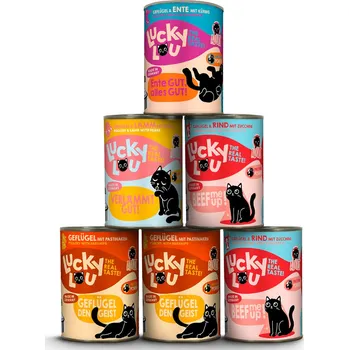 Krmivo pro kočku 6x400g Lucky Lou Adult Tasting Mix - Tasty-Mix