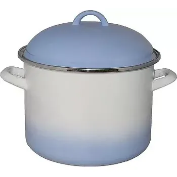 Hrnec Hrnec s pokl E-L Alice modrý stín 5,5 L (hrnec bílý se světle modrým stínováním 5,5 L)