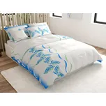 Povlečení z mikrosaténu SOFTURE, bílo-modré Rozměr povlečení: 70 x 90 cm | 140 x 200 cm, 140x200 / 70x90 cm