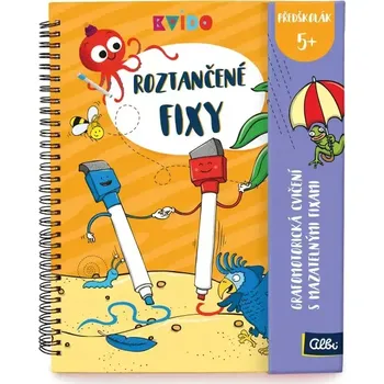 omalovánky ROZTANČENÉ FIXY NÁCVIK PSANÍ 5+