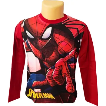 Exity KFT Chlapecké tričko SPIDERMAN dlouhý rukáv Barva: Červená, Velikost: 98