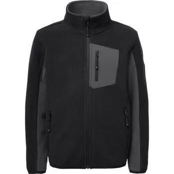 Chlapecká mikina Dětská fleecová mikina Lewro ONEY 116/122 Černá, Šedá