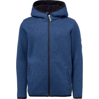 Chlapecká mikina Chlapecká fleecová mikina svetrového vzhledu Lewro ZAN 128/134 Tmavě modrá, Černá