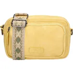 Beagles dámská crossbody kabelka Malaga s dekorativním popruhem - žlutá