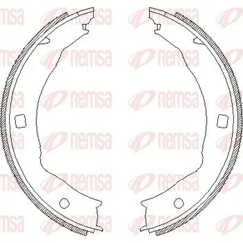 Brzdová čelist, parkovací brzda REMSA 4717.00