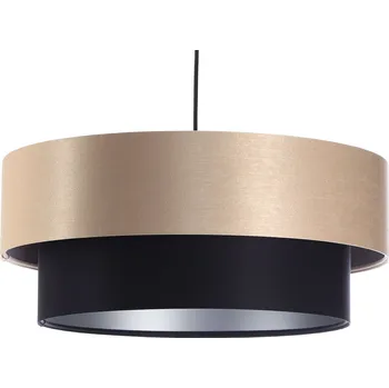 BPS koncept Závěsné svítidlo DUO ellegant černý satén, 1xE27, ø 50 cm Barva: Béžová