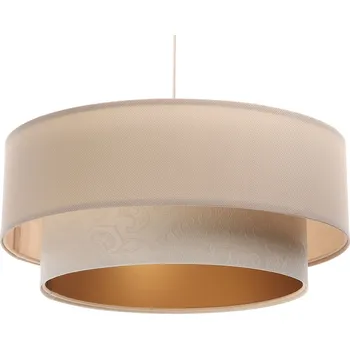 BPS koncept Závěsné svítidlo BOHO 2 kruhy, 1xE27, ø 50 cm, v. 20 cm Barva: Béžová