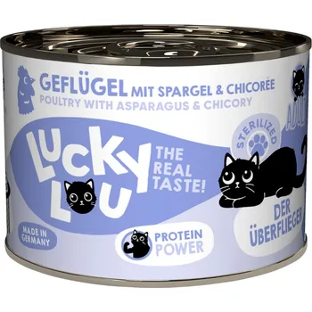 Krmivo pro kočku 6x200g Lucky Lou Sterilized - drůbeží