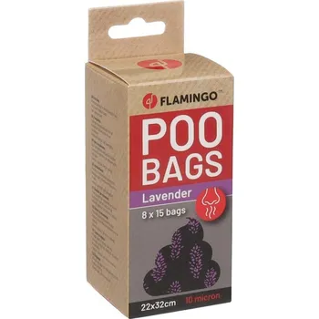 toaleta pro psa Flamingo Basic Scent Sáčky s levandulovou vůní na exkrementy 8x15 ks