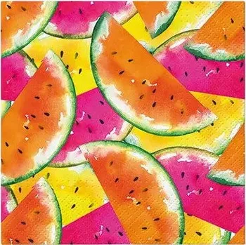 Papírový ubrousek Dekorační papírové ubrousky PAW JUICY WATERMELONS 20 ks