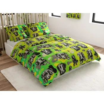 Povlečení Textilomanie Bavlněné povlečení ARTEMIS šedé 200 x 220, 2x 70 x 90 cm