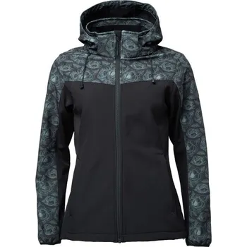 Dámská bunda Dámská softshellová bunda Willard VERDONA 2XL Černá, Šedá