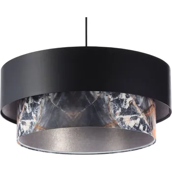 BPS koncept Závěsné svítidlo DUO ellegan, 1xE27, v. 102 cm, ø 50 cm Barva: Černá s obrazci