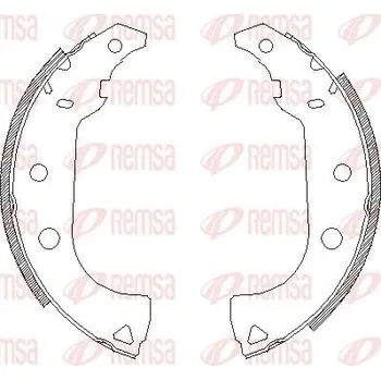 Brzdové pakny REMSA 4176.00
