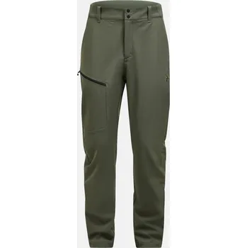 Pánské kalhoty KALHOTY PEAK PERFORMANCE M SCALE SOFTSHELL PANTS PINE NEEDLE