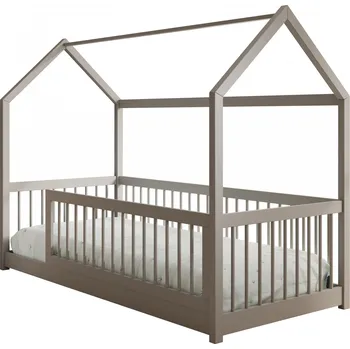 Postel ADRK Postel GRAJA, CH-GRA-G-200-M, 200x90 cm s matrací, šedá