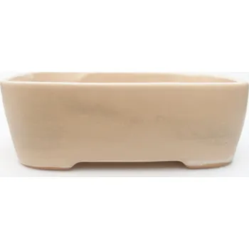 Květináč Keramická bonsai miska 23 x 18 x 7,5 cm béžová