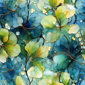 Sportovní úplet Silver light Zelenkavomodré lístky (E) (Sportovní úplet Silver)