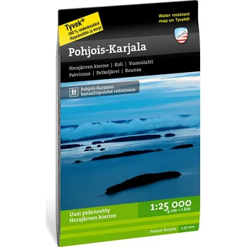 Pohjois - Karjala - turistická mapa