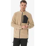 QUECHUA Pánská turistická fleecová mikina MH 500 M BÉŽOVÁ