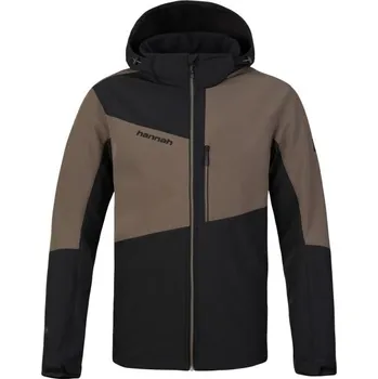 Pánská softshellová bunda Pánská softshellová bunda Hannah REGAN XXL Černá, Hnědá