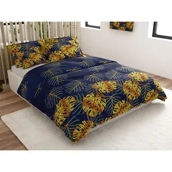 Povlečení Povlečení z mikrovlákna SICELA modré Rozměr povlečení: 70 x 80 cm | 140 x 200 cm, 140x200 / 70x90 cm