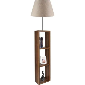 Lampička Stojací lampa AYD 1xE27/40W/230V hnědá/šedá