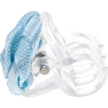 Ozdoba do vlasů Skřipec do vlasů s modrou růžičkou 8000506-1