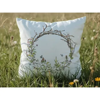 Bytový textil DARRÉ Povlak na polštář Česká krajina - rostlinky Velikost: 40 x 40