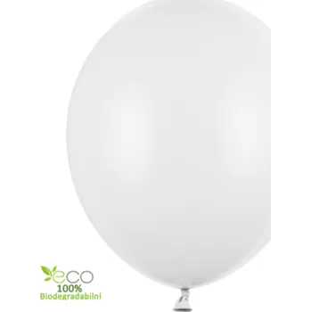 Balónek PartyDeco Balónek bílý zářivě latexový - 14" 33 cm 1 ks