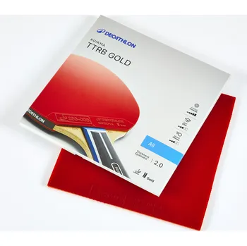 Pingpongová pálka KUIKMA Potah na pálku na stolní tenis TTRB Gold ITTF